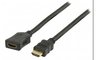 Cable HDMI de alta velocidad con conector HDMI y cable de extensión Ethernet entrada HDMI de 1.0