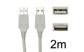 Cable USB 2.0 - macho A / macho A, 2m - CW092B