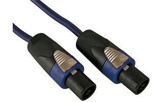 Cable altavoz, conector altavoz macho a macho, Azul 20m