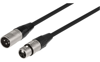Cable con conectores REAN XLR Macho a XLR Hembra - 0.5 Metro