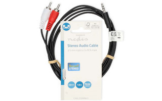 Cable de audio estéreo jack de 3,5 mm a doble rca