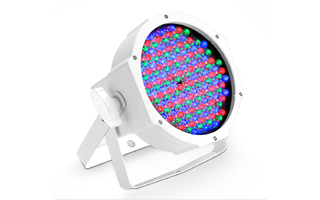 Cameo FLAT PAR CAN RGB 10 IR WH - Foco PAR LED RGB plano Spot 144 x 10 mm  con Carcasa blanca co