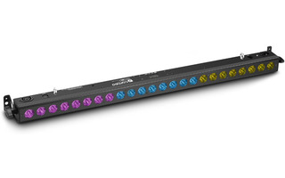 Cameo TRIBAR 400 IR Barra de LEDs tricolor 24 x 3 W con carcasa negra y mando a distancia por in