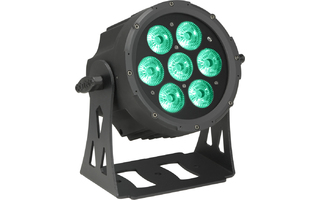 Cameo FLAT Pro Par CAN 7 - Foco PAR LED RGBWA plano 7 x 10 W con Carcasa negra