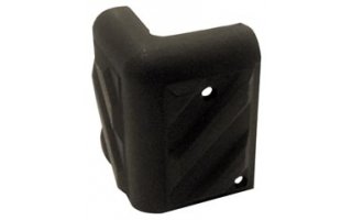 Cantonera para caja acústica, plástico negro, 80 x 5