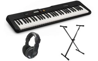 Casio CT-S200 con soporte de teclado y auriculares