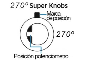 Chroma Cast Super knob 270º - Rojo