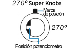 Chroma Cast Super knob 270º -  Amarillo