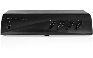 Conmutador de Audio Analógico - 4x (2x RCA Hembra Estéreo) - 1x RCA Hembra Estéreo 