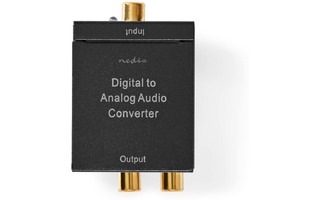 Convertidor Audio Digita - 1 vía - Interruptores: 1x RCA Digital / 1x TosLink - Salida de conexi