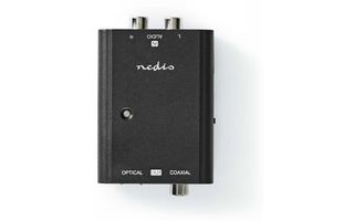 Convertidor de Audio Estéreo a Digital - 1 toma - 2x RCA (Estéreo) - RCA Digital (S/PDIF) + TosL