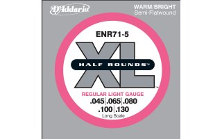 DAddario ENR71-5 - XL Half Rounds Light 5-String