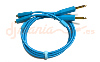 DJTT Chroma Cable 2x RCA a Jack 6.35" - Azul (1.5m)