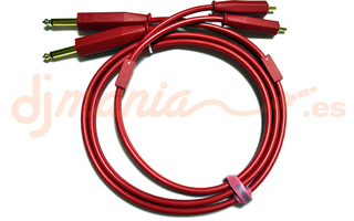 DJTT Chroma Cable 2x RCA a Jack 6.35" - Rojo