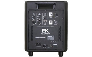 EK Audio M04PA08B - Sistema de sonido compacto a batería 800W