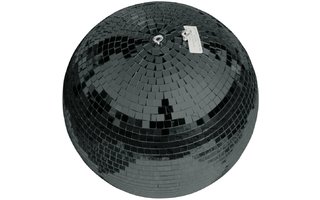 EUROLITE Bola de espejos negra incl. soporte de montaje con motor, cubierta de trípode y soporte