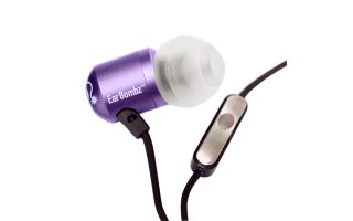 EARBOMBZ H-Bombz Purple - Auriculares In-Ear para estudio con micrófono multifunción lila
