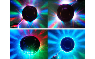 Efecto LED UFO Negro 48 LEDs RVB 10mm