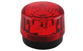 Lámpara estroboscópica con LEDs - Color Rojo - 12 vDC - ø 100 mm