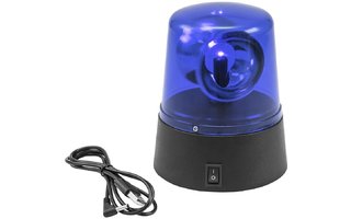 Eurolite Mini sirena LED de policial azul USB con Batería