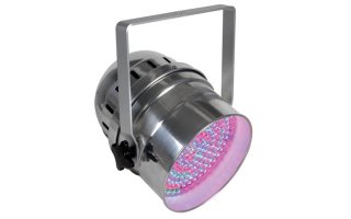 Foco PAR64 corto con LEDs - Cromado - 183 x LEDS 10mm