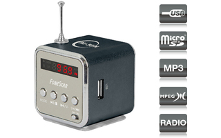 Imagenes de Fonestar RU-30N altavoz portátil con reproductor USB/MicroSD/MP3 y sintonizador digital FM