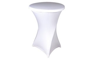 Funda de mesa elástica - color blanco