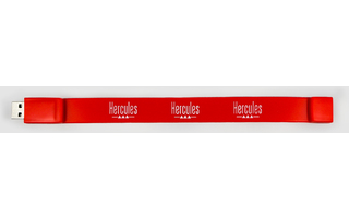 Hercules Pendrive 4GB - Pulsera en color rojo