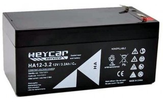 HeyCar HA12-3.2 - Batería de plomo de 12V 3,2Ah , 133,5x67x61mm
