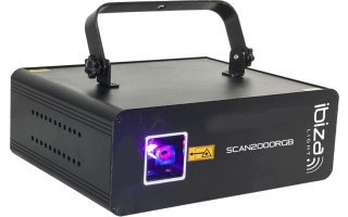 Ibiza Light Scan 2000 RGB - Láser RGB de animación con DMX e ILDA 2000mW