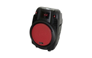 Ibiza Power 6 Rojo - Batería recargable + USB & SD & MP3 & Bluetooth + Microfono