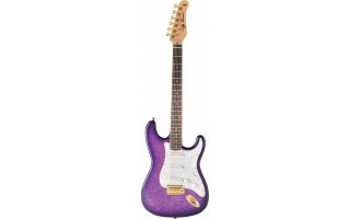 Jay Turser JT-300QMT Purple Sunburst