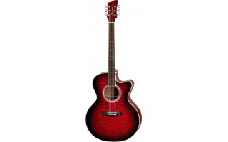 Jay Turser JTA-424QCET Red Sunburst