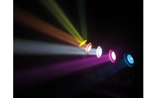 Juego de iluminación LED - 6 x Focos LED Pin Spot con cargador y filtros de color