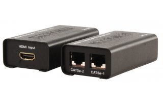 Extensor HDMI por Ethernet / RJ45 - 1 x Entrada HDMI - 2 x Salidas RJ 45