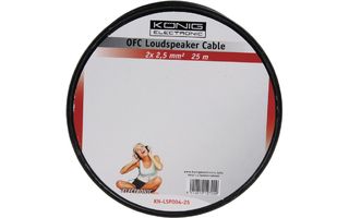 Cable OFC para altavoz 2x 2.5 mm² 25 m