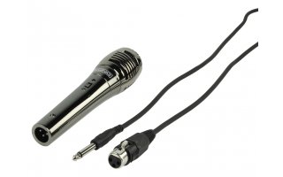 Uni-directional dynamic microphone metal black
