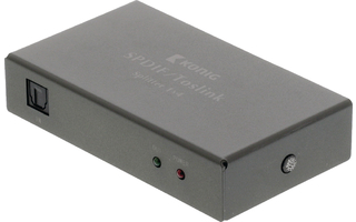 Divisor de audio digital de cuatro puertos, Toslink hembra - 4x hembra, gris oscuro