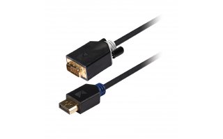 Cable DisplayPort - DVI de DisplayPort macho a DVI-D macho de 2,00 m en gris