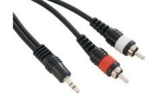 Cable 1 x Jack st 3.5 mm / 2 x RCA - 1 metro - KP1CCM235Y