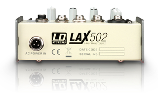 LD Systems LAX 502 - Mesa de Mezclas 5 Canales con Alimentación phantom