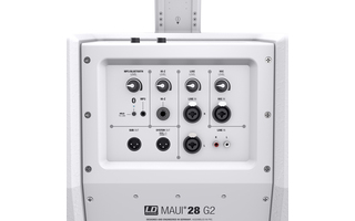 LD Systems MAUI 28 G2 W Sistema compacto de PA de columna activo con mezclador y Bluetooth blanc