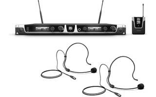 LD Systems U506 UK BPH 2 Sistema inalámbrico con 2 petacas y 2 micrófonos de diadema