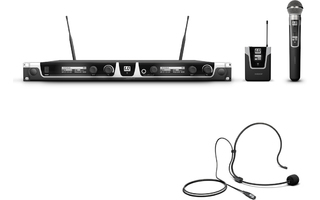 LDU506UKHBH2 Sistema inalámbrico con Petaca, micrófono de diadema y micrófono de Mano