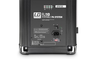 LD Systems Road Jack 10 - Altavoz Bluetooth alimentado por batería, con mezclador