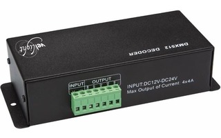 Controlador DMX para cintas de LEDs - 4 Canales