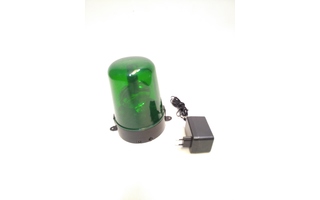 Liquidación - Luz rotativa - Verde - (con adaptador de 12V) - Stock B