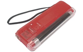 Lámpara UV en miniatura + linterna color rojo