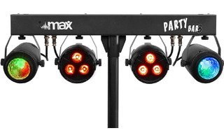 PartyBar08 Set 2x PAR, 2x Jelly Moon Battery Powered