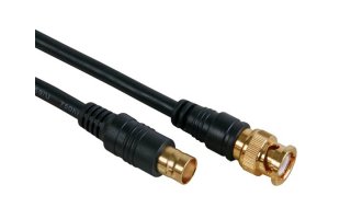 Imagenes de CABLE VÍDEO - BNC MACHO A BNC HEMBRA, 3.0m, 75 ohm, DORADO